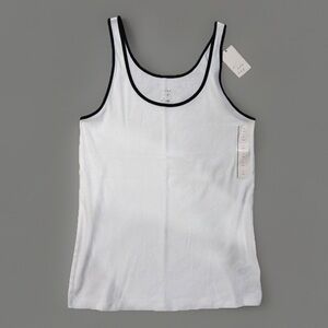 A New Day White Classic Tank Top Women's Large NWT